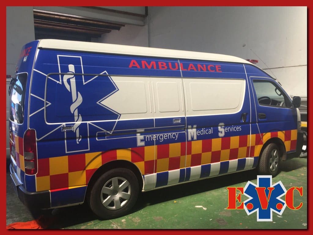 <h1>Toyota Quantum  – Semi wrapped Ambulance</h1>